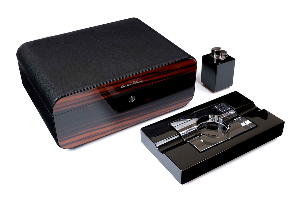 Настольный набор сигарных аксессуаров Gentili SET-SV75-Black-2