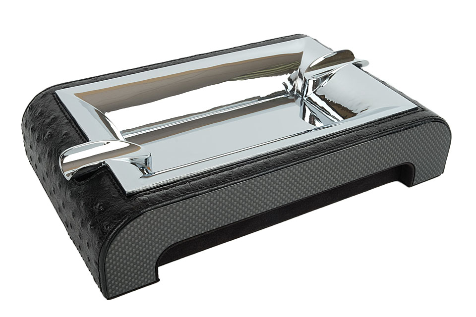 Пепельница настольная Gentili Black Struzzo 930