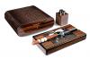 Настольный набор сигарных аксессуаров Gentili SET-SV20-Croco-Dark